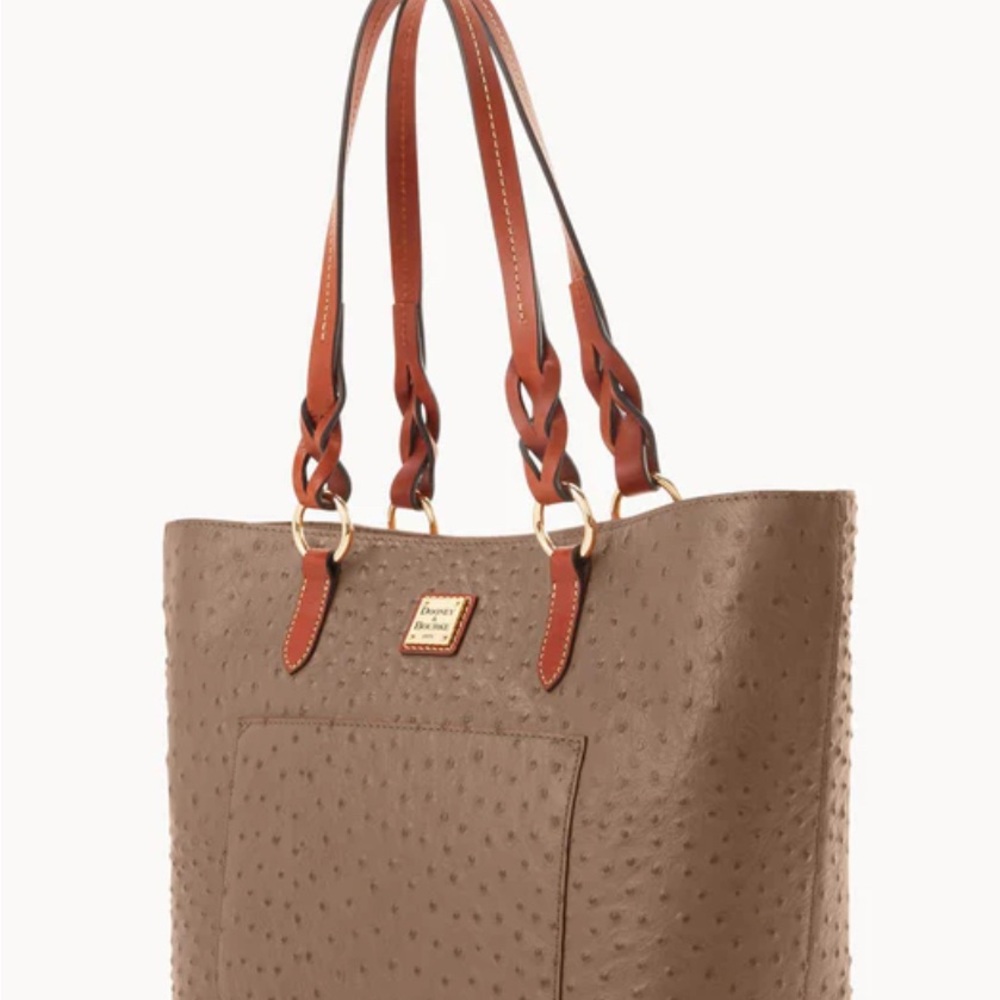 Dooney & Bourke Textured Brown Tote - Picture 2 of 7